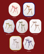 Sparkle Beaded Bow Earrings