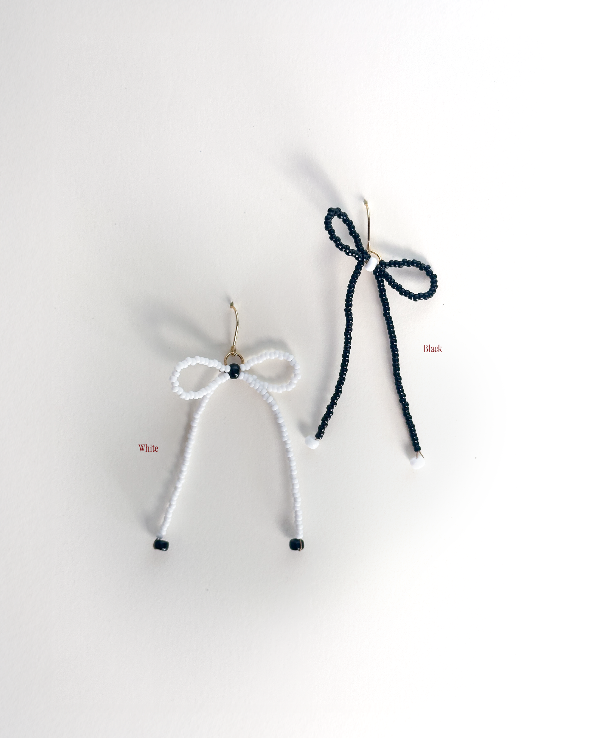 Classic Beaded Bow Earrings