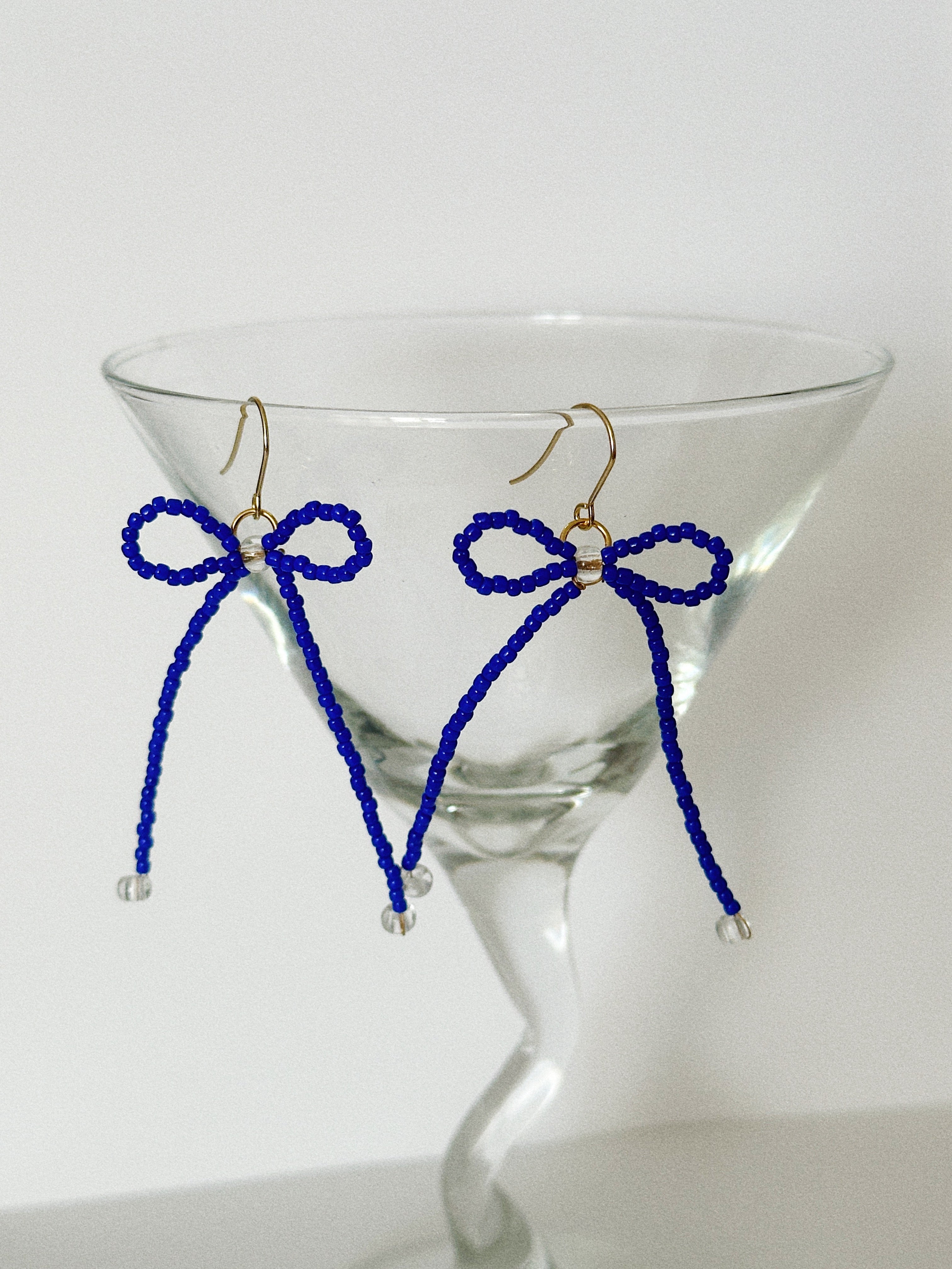 Classic Beaded Bow Earrings