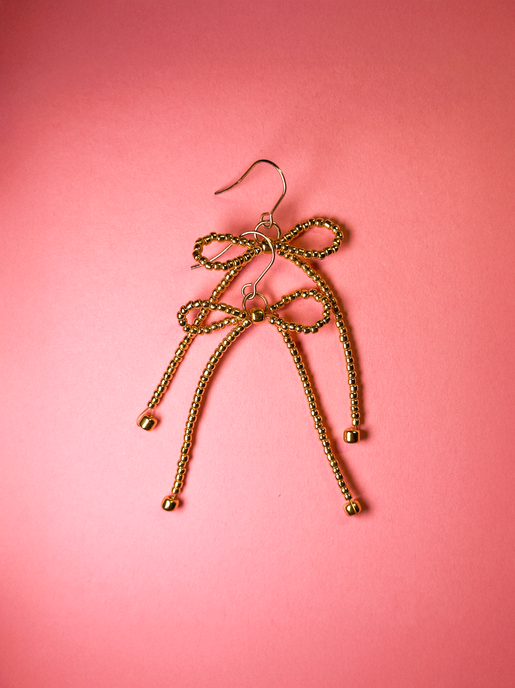 Metallic Bow Earrings