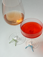 Beaded Bow Wine Glass Charms (Set of 4)