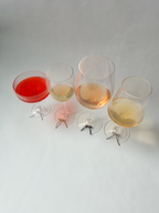 Beaded Bow Wine Glass Charms (Set of 4)