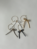 Beaded Bow Wine Glass Charms (Set of 4)