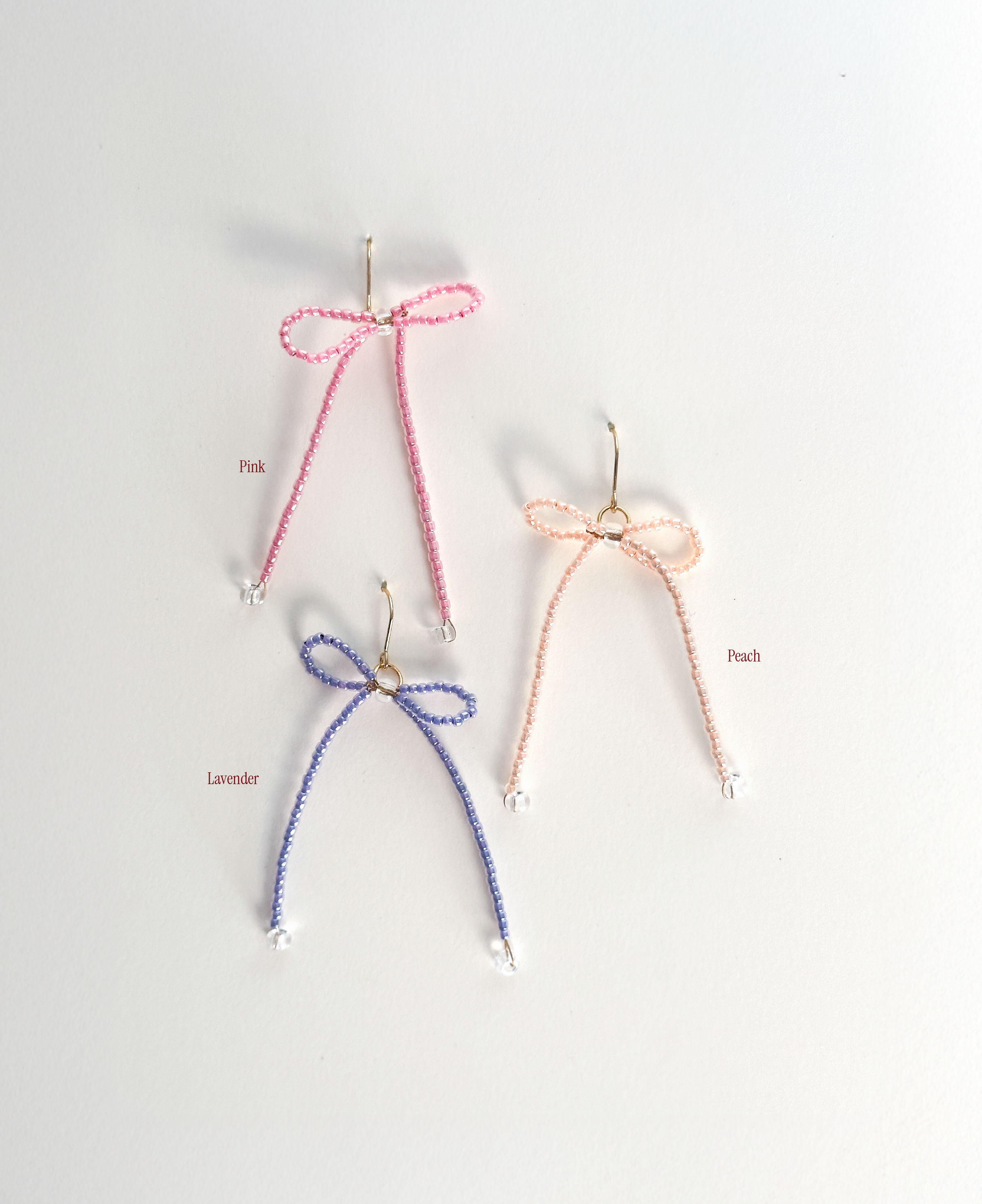 Classic Beaded Bow Earrings