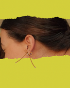 Sparkle Beaded Bow Earrings